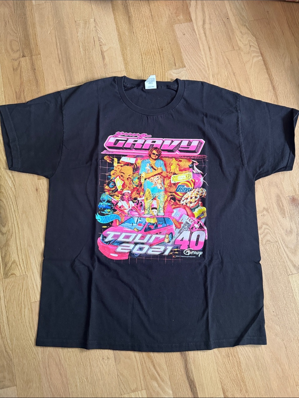 Gravy Tour 2021 Back in Business Graphic T-Shirt Black Size L